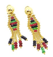 Ohrringe Savoia Dame in Gelbgold Pietre dure ORO750GOR - ORO750GOR